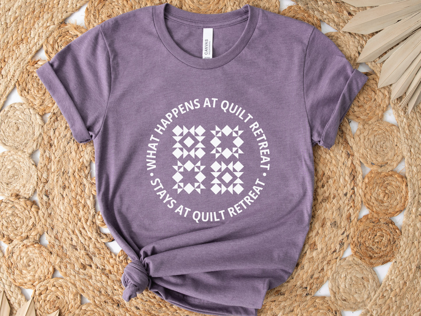 What Happens At Quilt Retreat Short Sleeve T-Shirt
