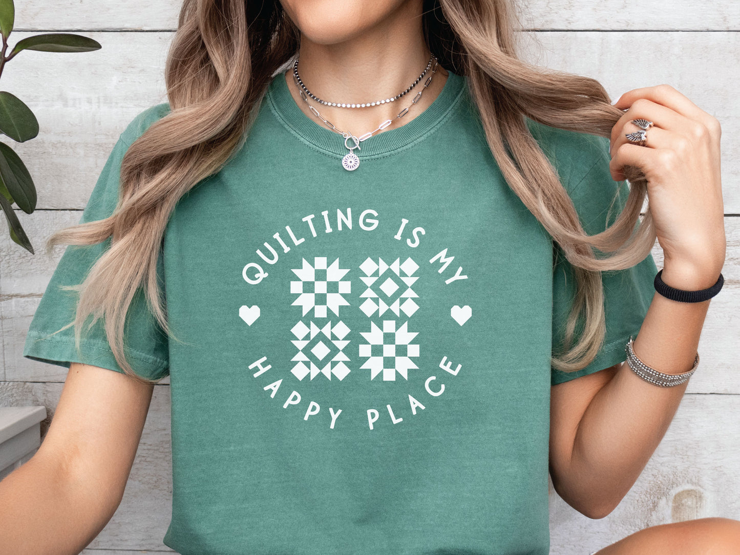 Quilting Is My Happy Place T-Shirt