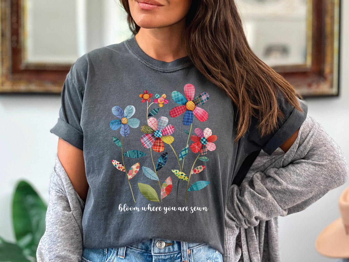 Quilting Patchwork Floral T-Shirt