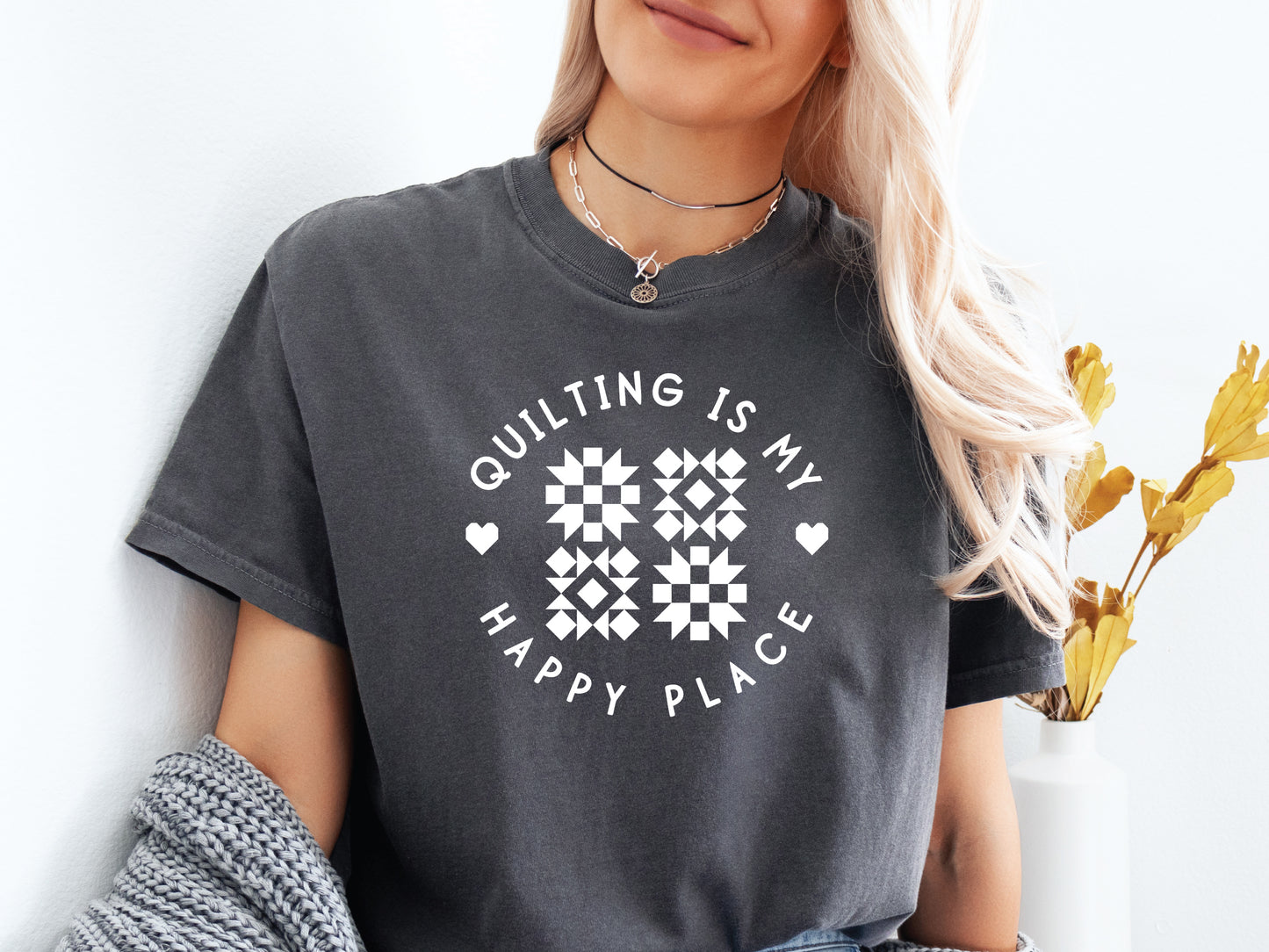Quilting Is My Happy Place T-Shirt