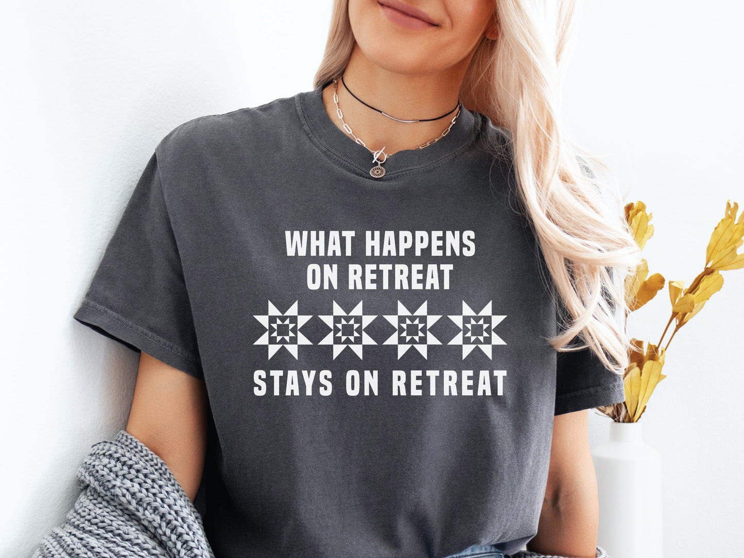 What Happens On Quilt Retreat T-Shirt