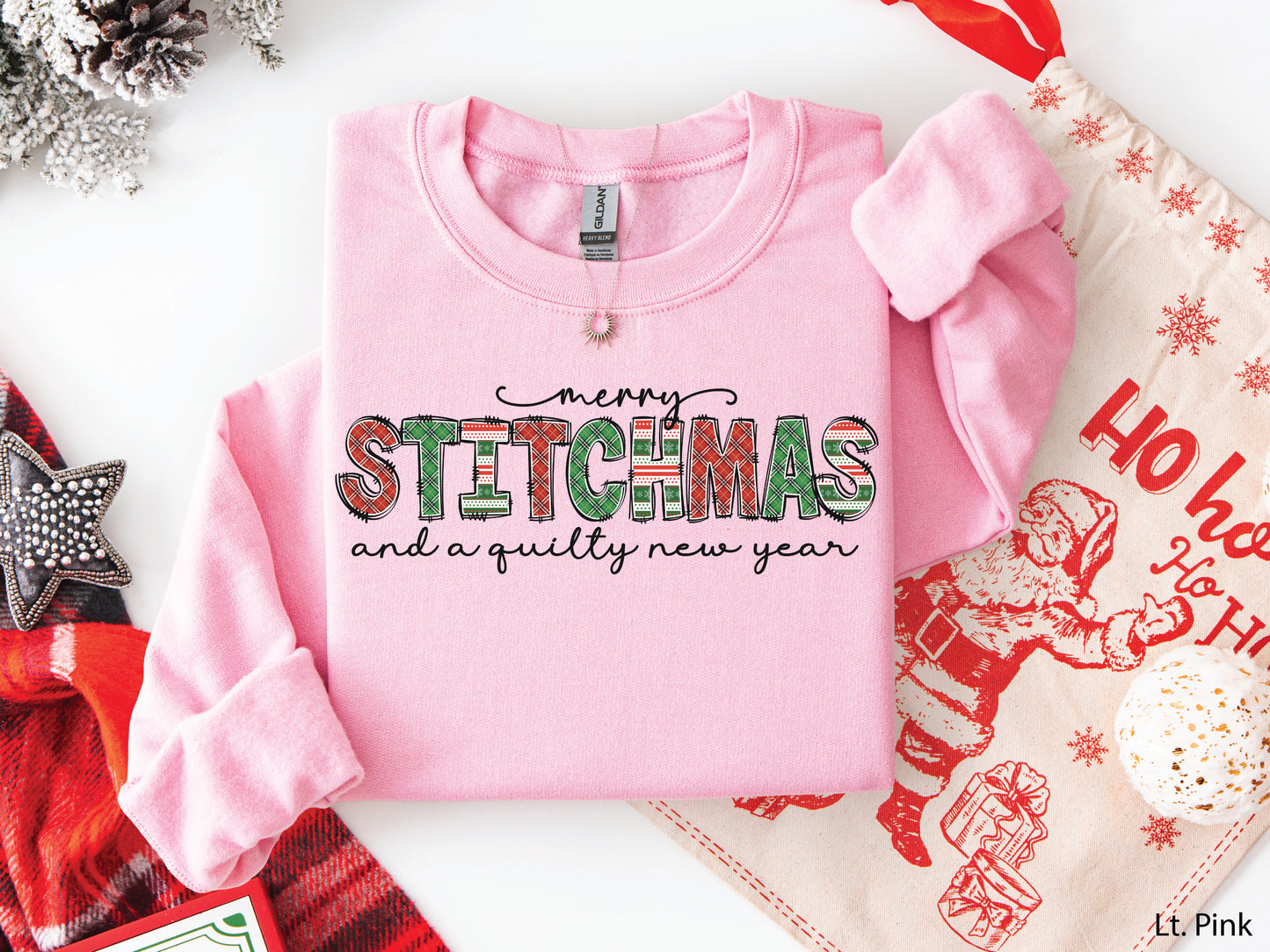Merry Stitchmas And A Quilty New Year Sweatshirt