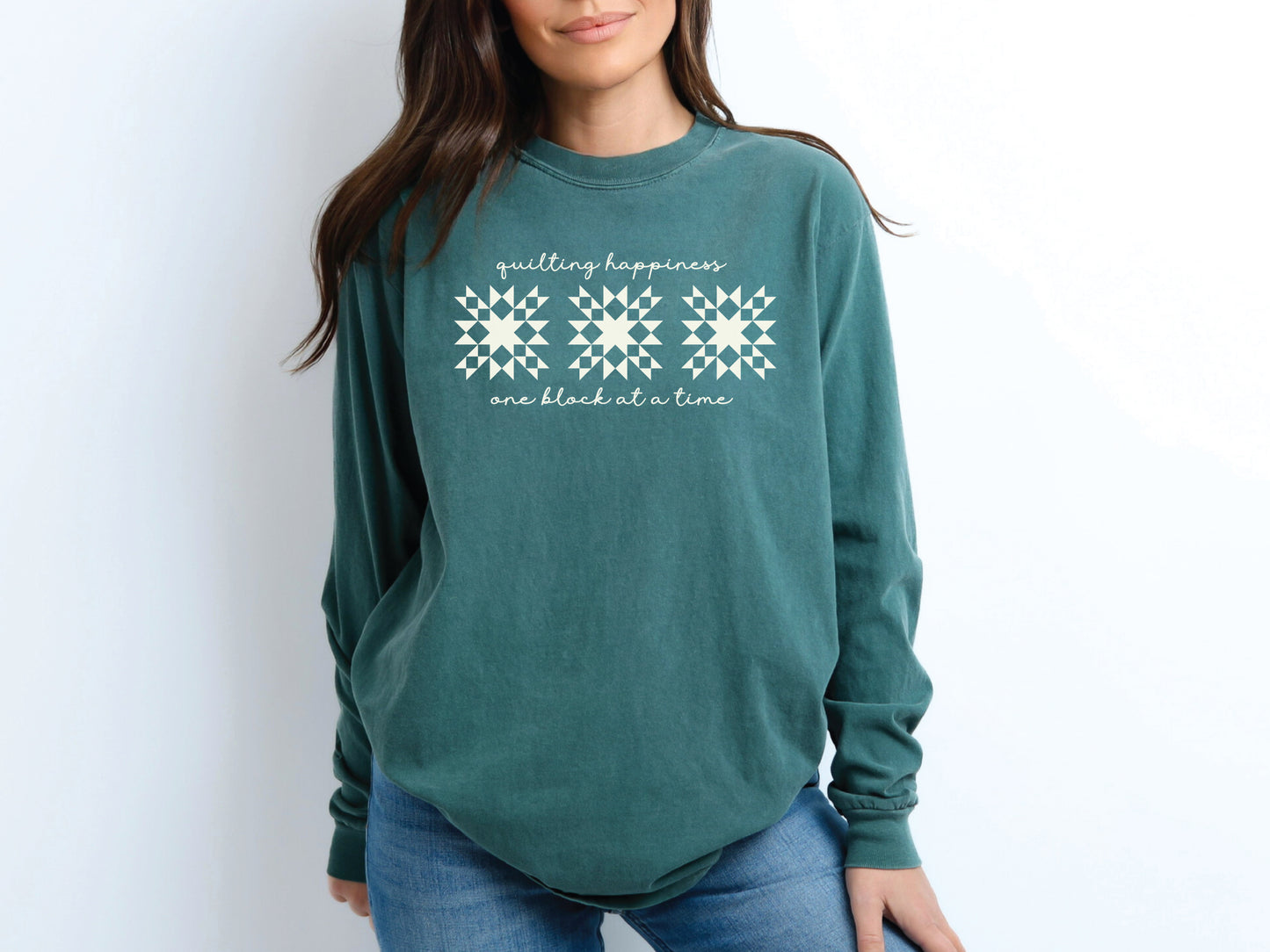 Quilting Happiness Long Sleeved T-Shirt