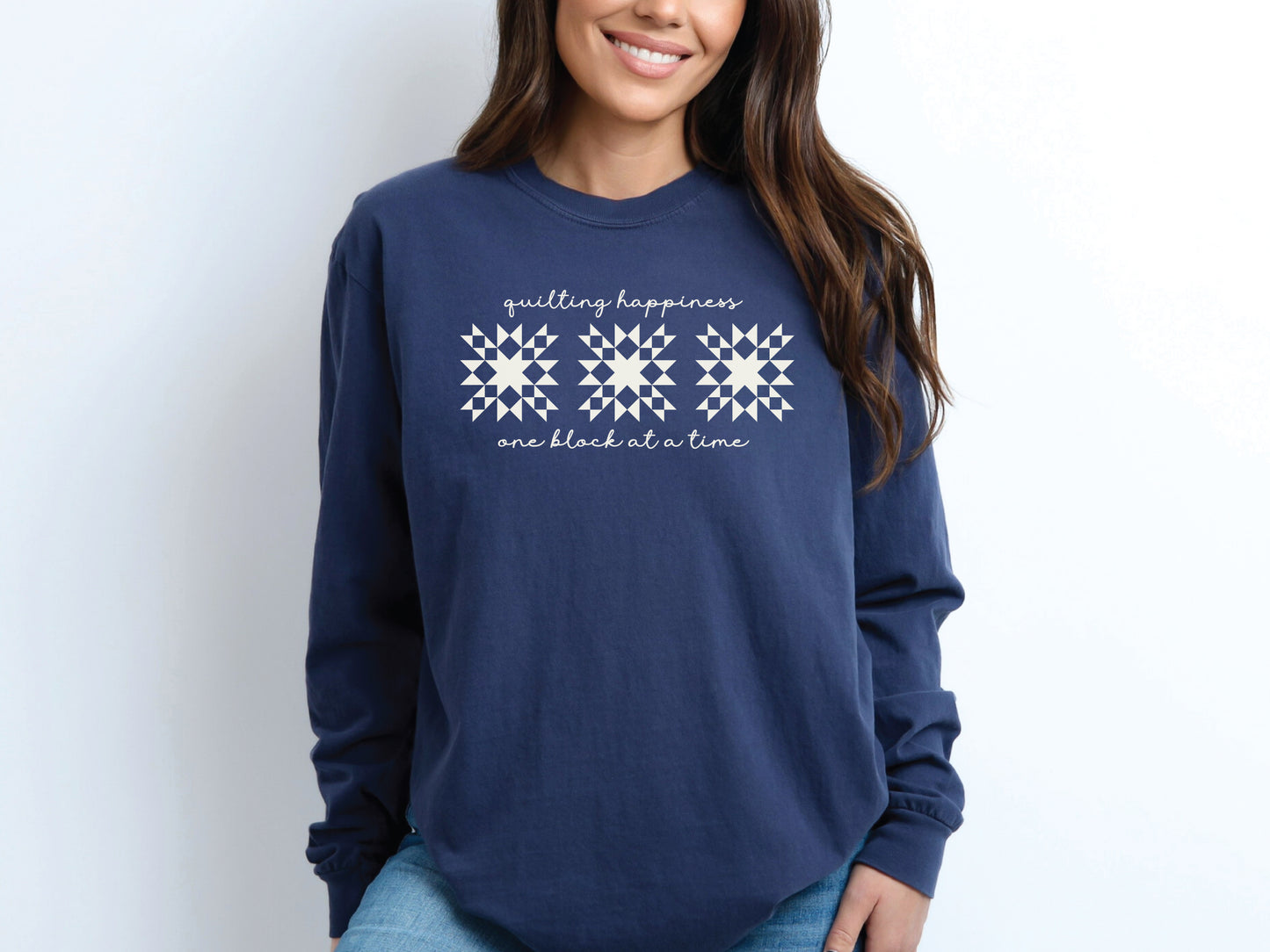 Quilting Happiness Long Sleeved T-Shirt