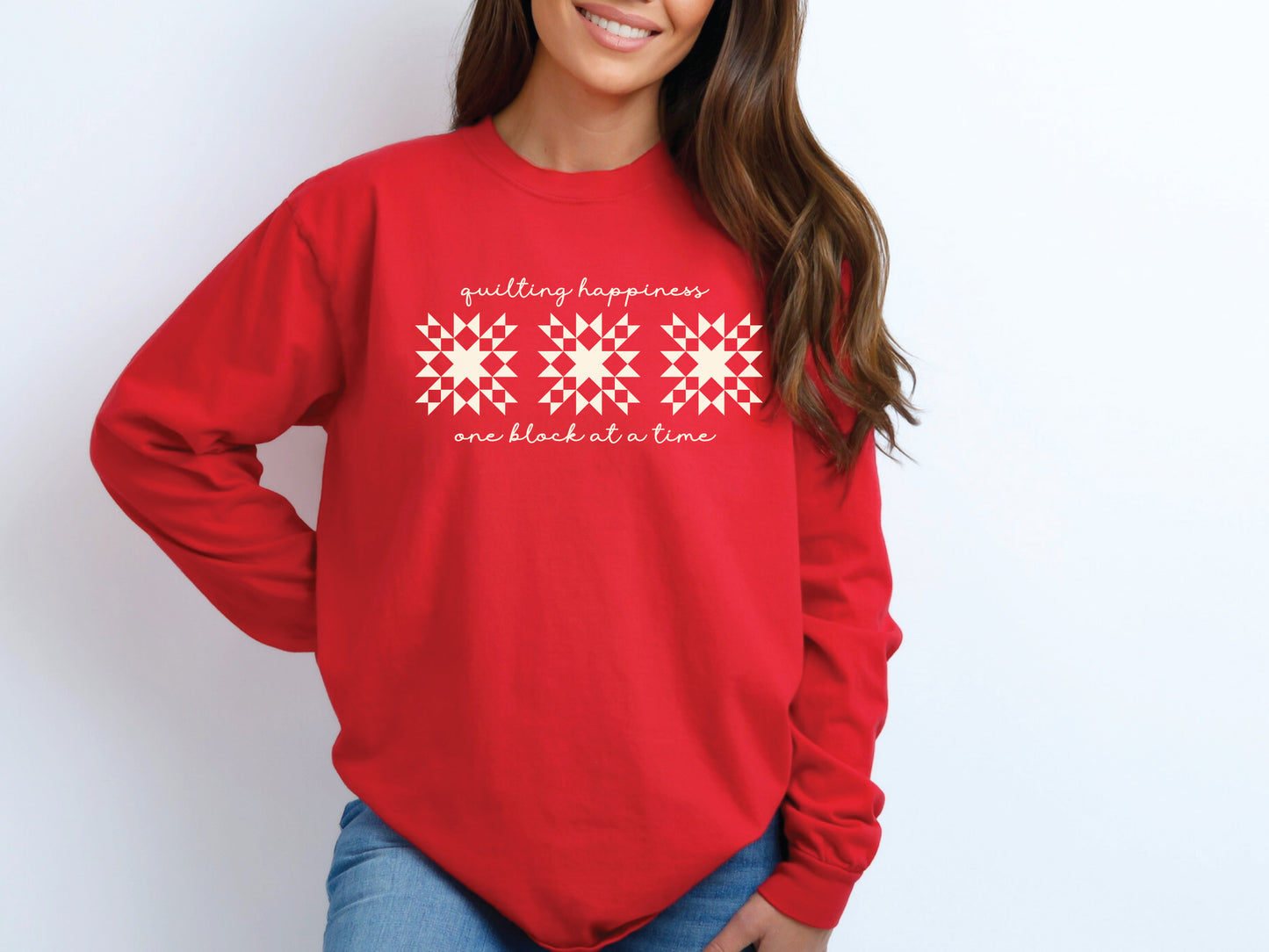 Quilting Happiness Long Sleeved T-Shirt