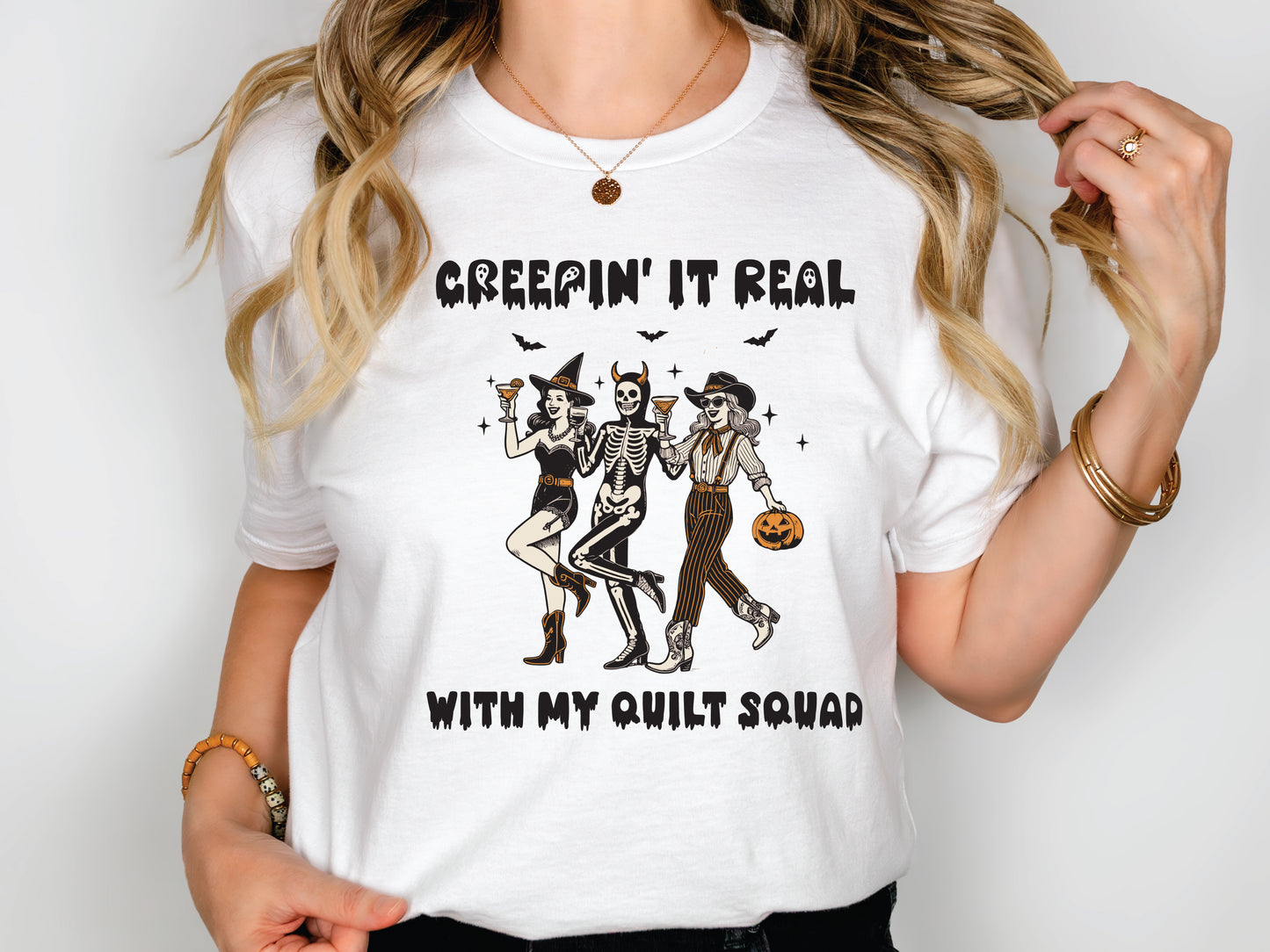 Creepin’ It Real With My Quilt Squad T-Shirt