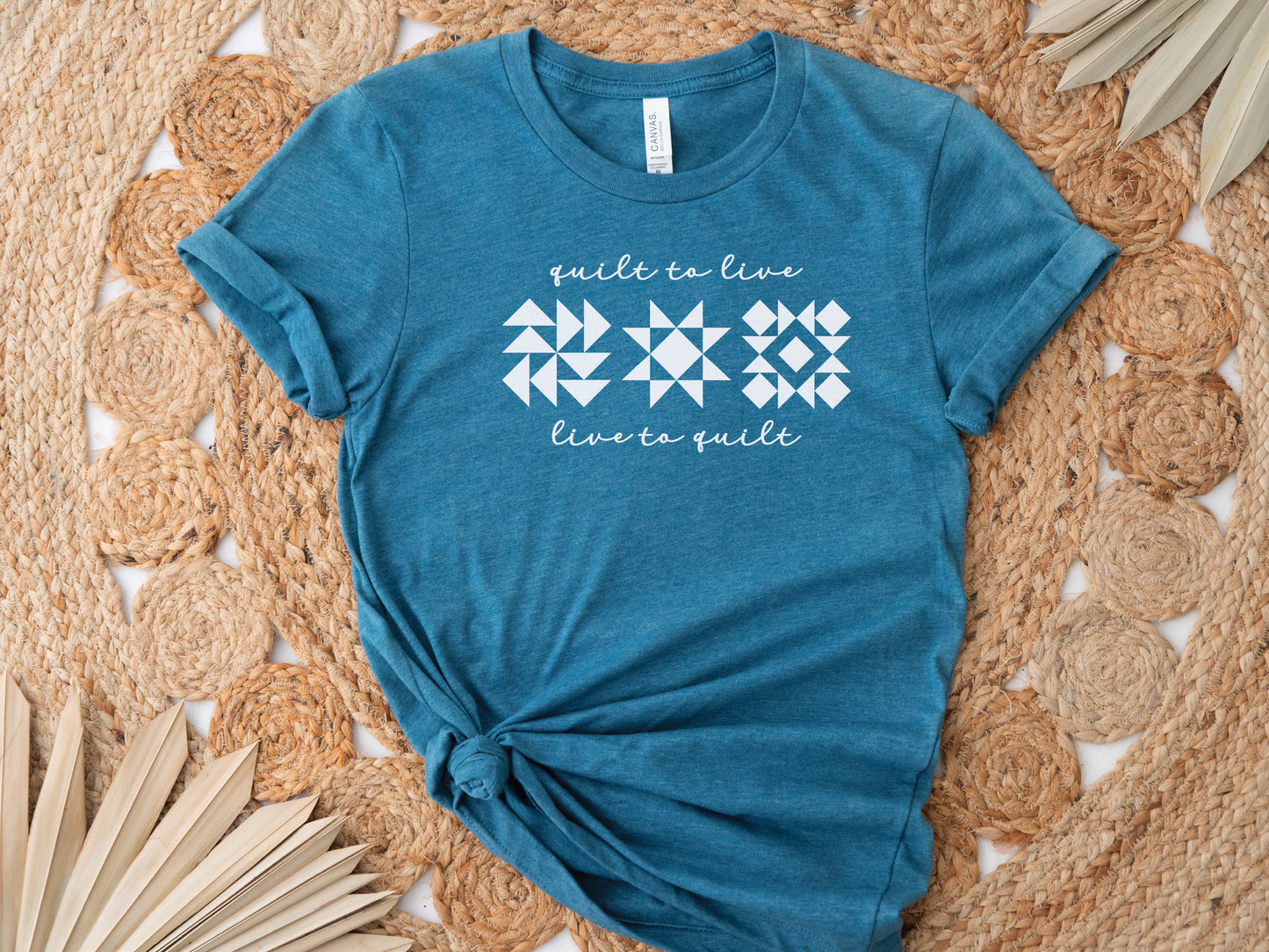 Quilt to Live, Live to Quilt T-Shirt