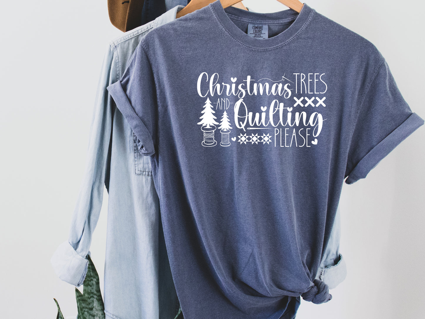 Christmas & Quilting Please T-Shirt