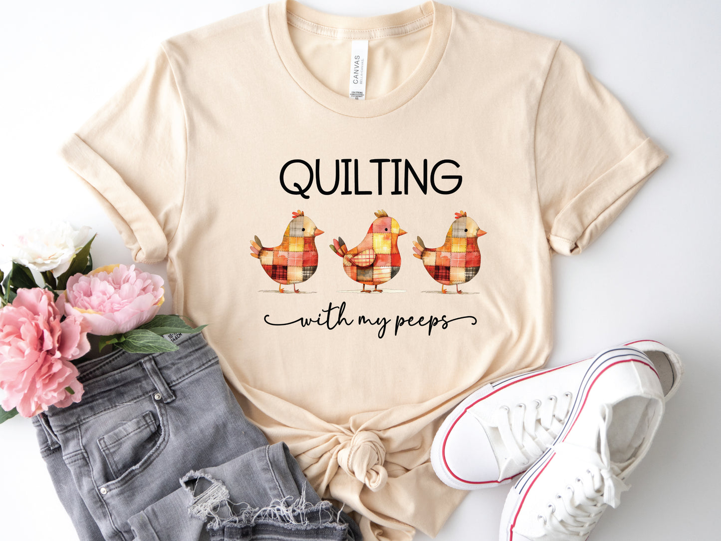 Quilting With My Peeps T-Shirt