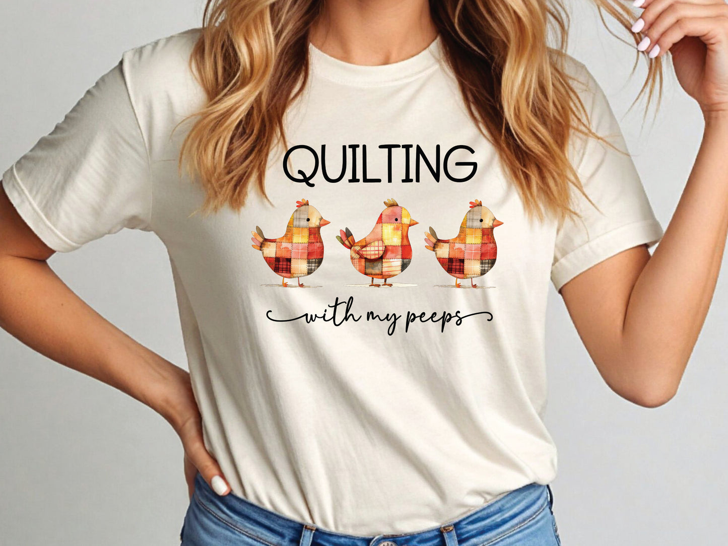 Quilting With My Peeps T-Shirt