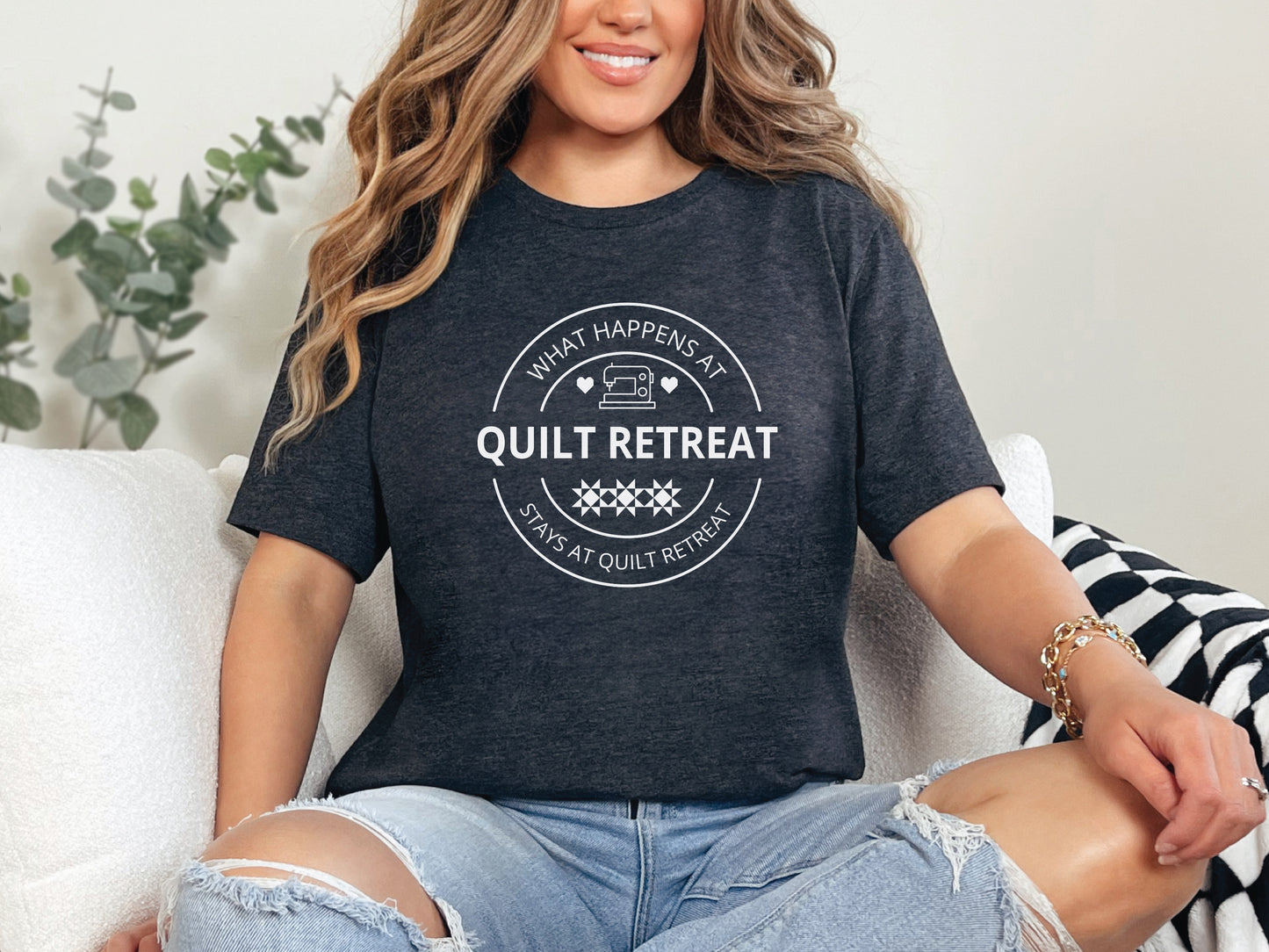 What Happens At Quilt Retreat, Stays At Quilt Retreat T-Shirt