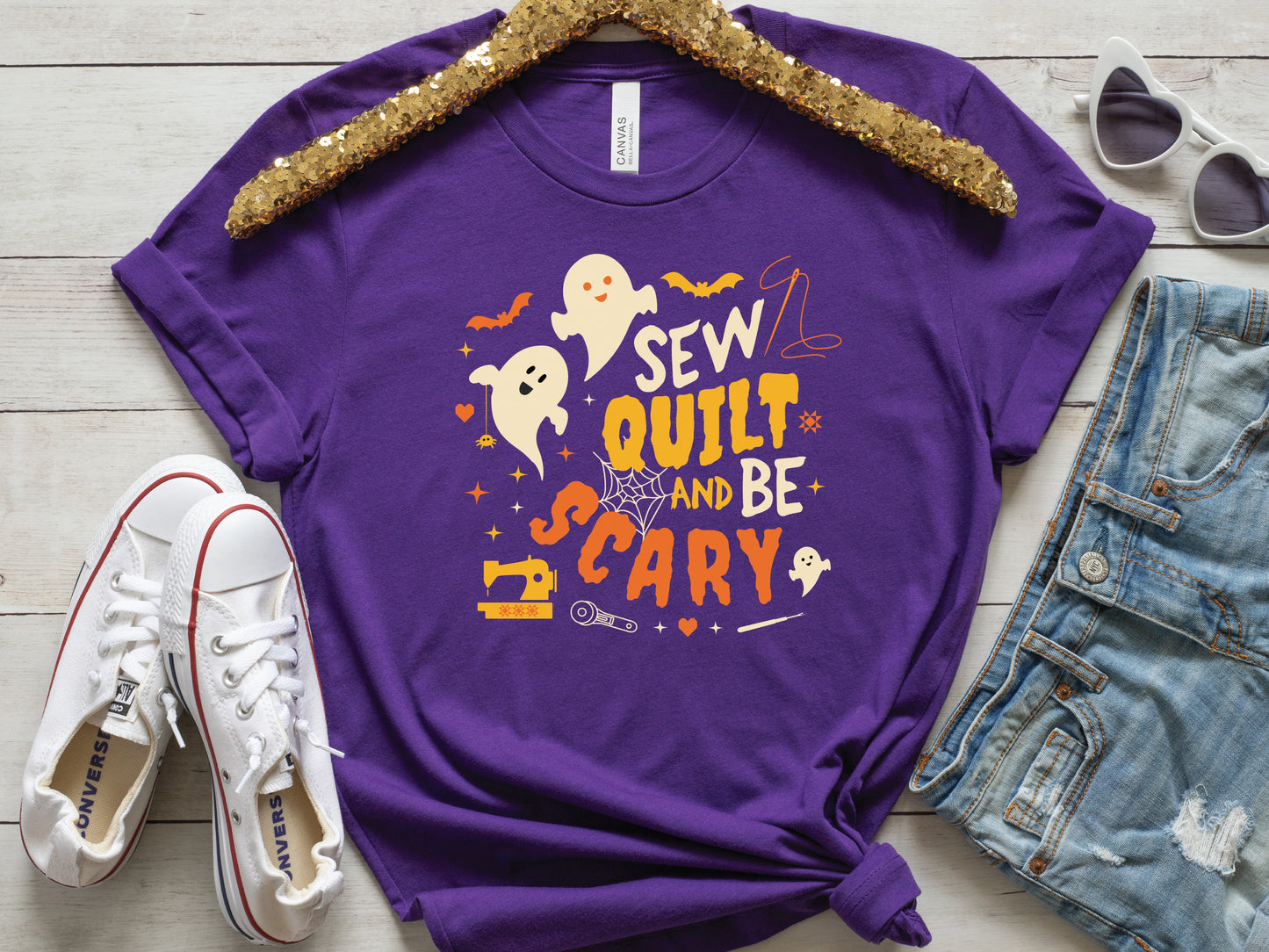 Sew Quilt And Be Scary T-Shirt