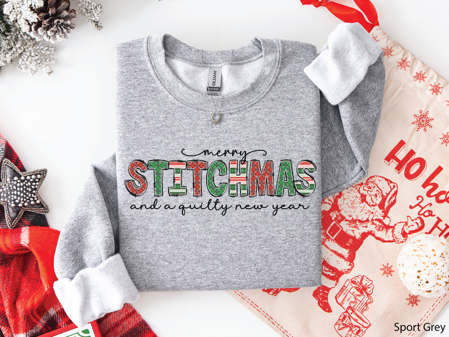 Merry Stitchmas And A Quilty New Year Sweatshirt