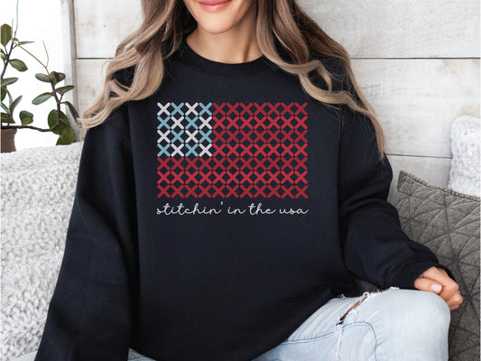 Stitchin In The USA Sweatshirt