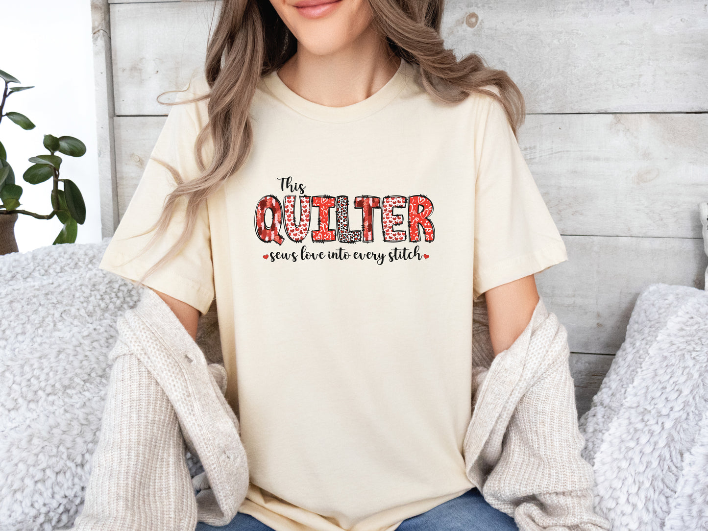 This Quilter Valentine's Day T-Shirt