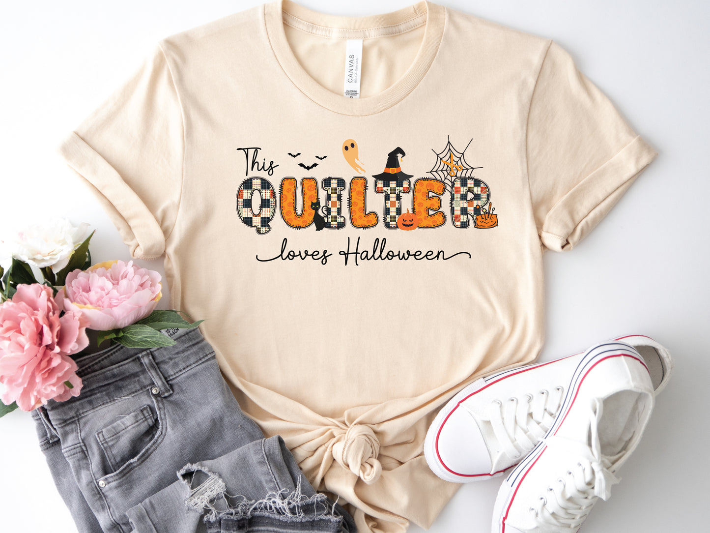 This Quilter Loves Halloween T-Shirt