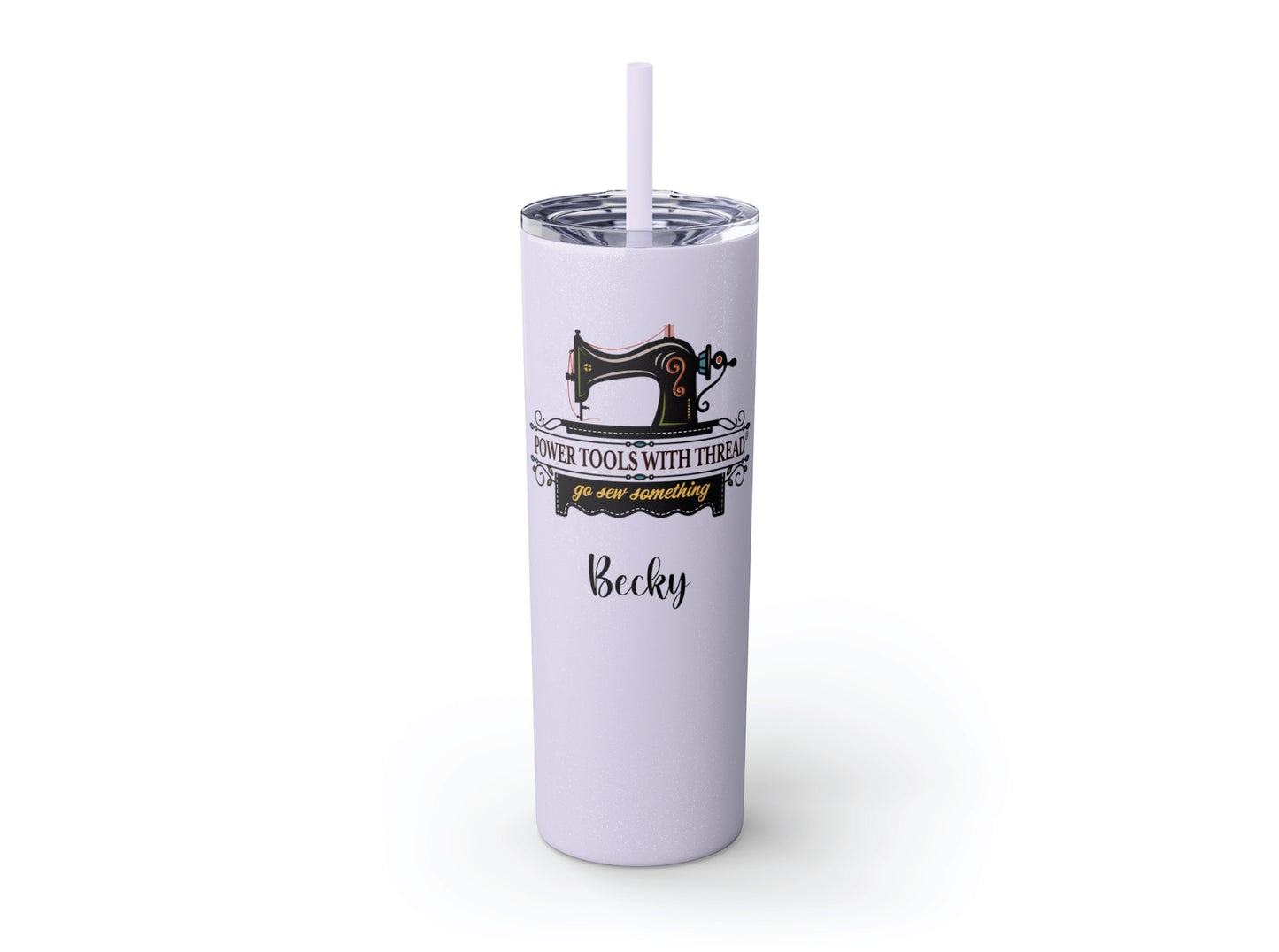 PTWT Logo Skinny Tumbler with Straw