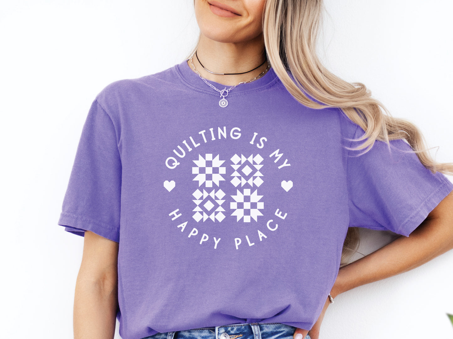 Quilting Is My Happy Place T-Shirt